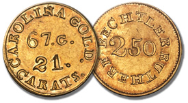 1837-42 $2-1/2 Bechtler