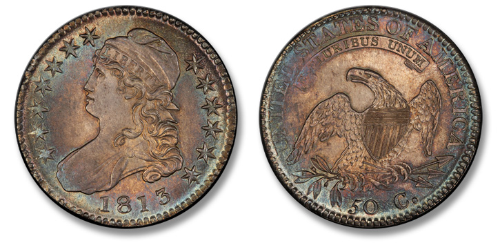 1813 Capped Bust Half Dollar. O-106a. MS-65+ (PCGS).