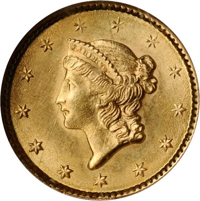 1851 G$1 MS Gold Dollars | NGC