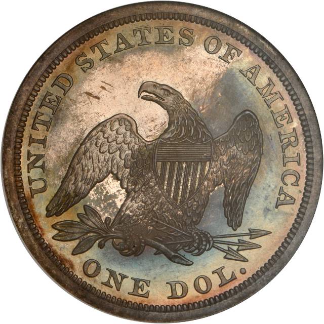1863 $1 PF Seated Liberty Dollars | NGC