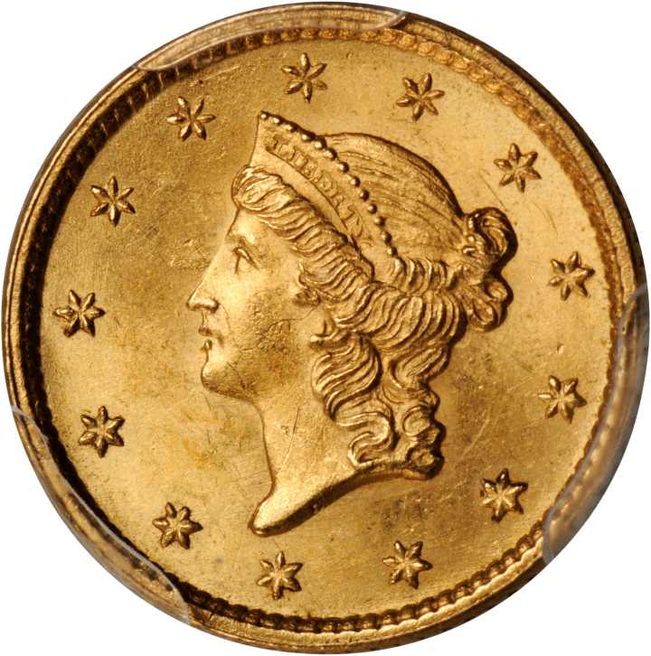 1852 G$1 MS Gold Dollars | NGC
