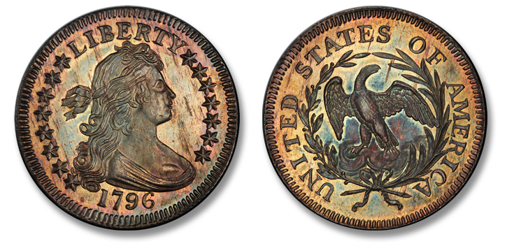 Superb Gem 1796 Quarter Dollar