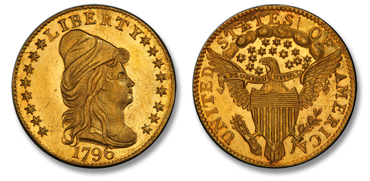Mint State 1796 Quarter Eagle 