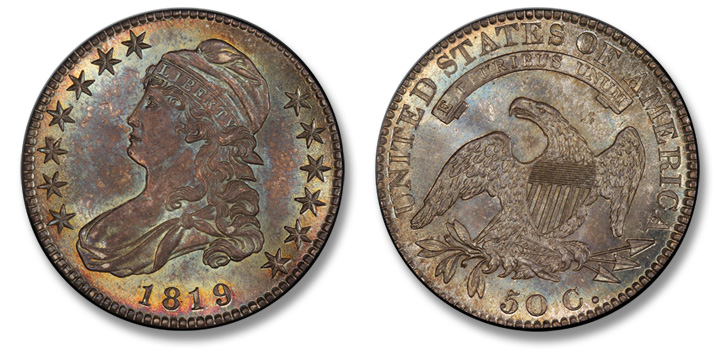 1819 Capped Bust Half Dollar. O-107. MS-66 (PCGS).