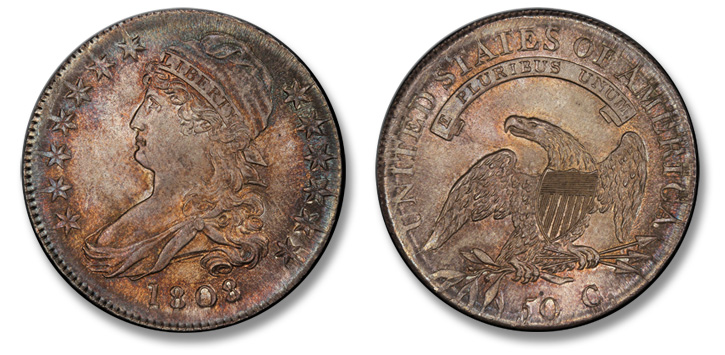 1808 Capped Bust Half Dollar. O-103. MS-67 (PCGS).