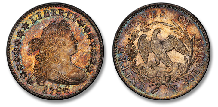 Superb Gem 1796 Half Dollar 