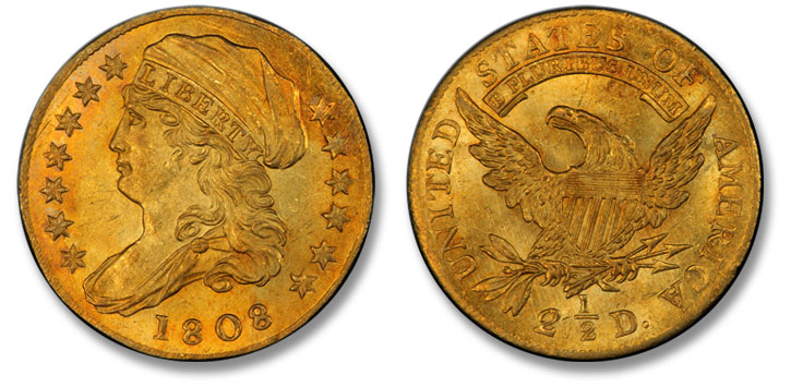 Incredible Gem 1808 Quarter Eagle