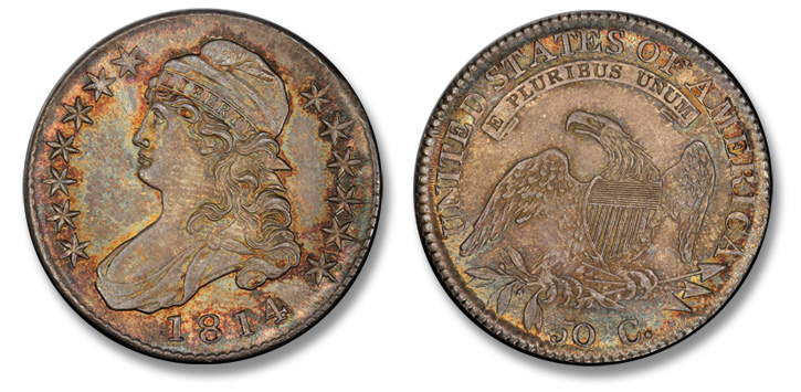 1814 Capped Bust Half Dollar. O-102. MS-66 (PCGS).