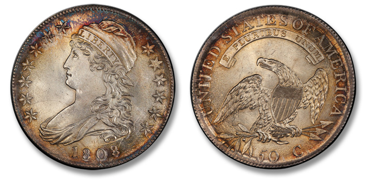 1808 Capped Bust Half Dollar. O-109a. MS-67 (PCGS).