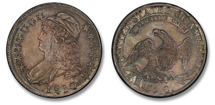 1810 Capped Bust Half Dollar. O-110. MS-65 (PCGS).
