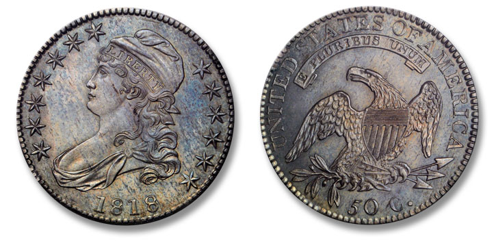 1818 Capped Bust Half Dollar. O-107. Proof-65 (NGC).